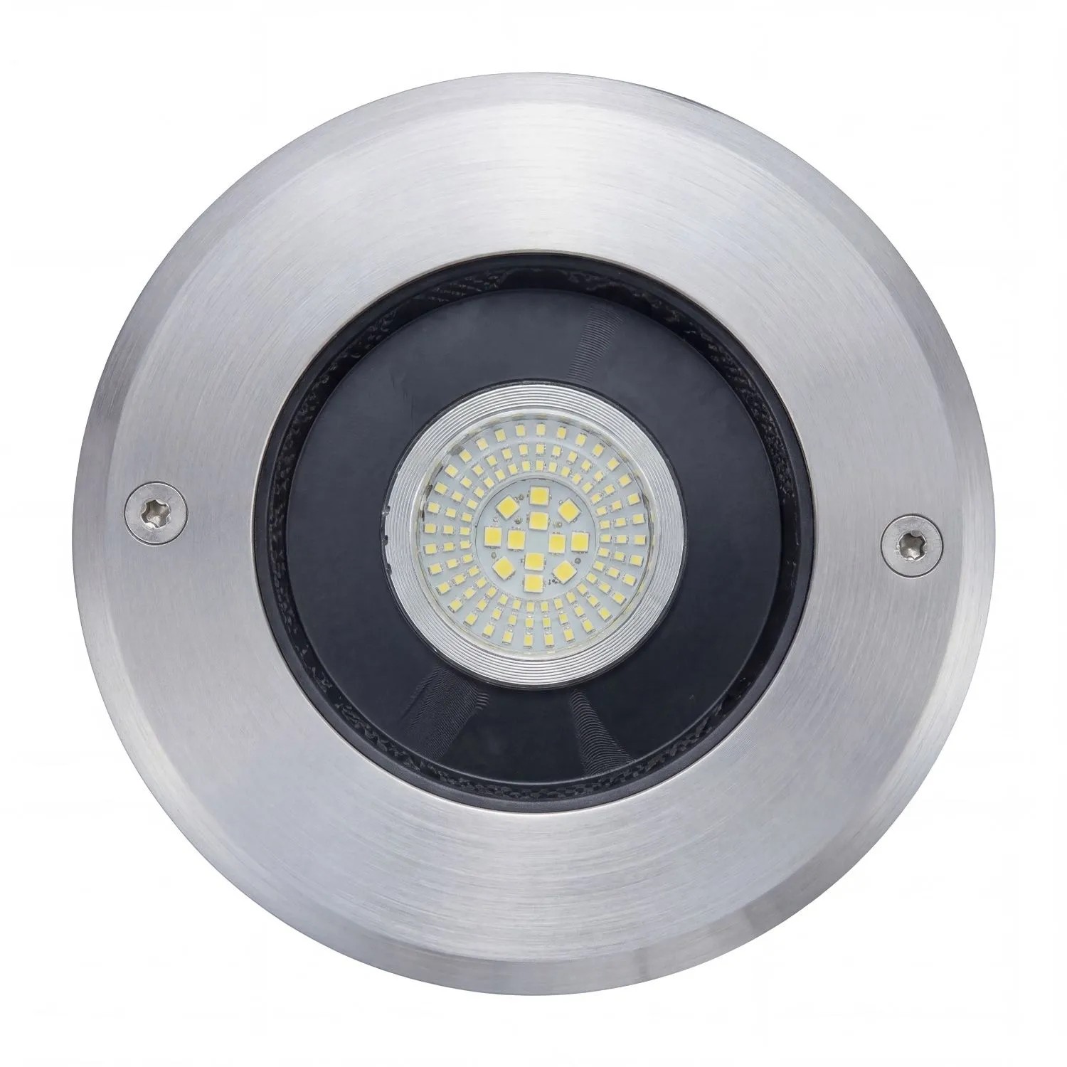 Licht-Erlebnisse LED Einbaustrahler Boden Außen DM 14 CM Edelstahl Hartglas IP67 Staubdicht Wasserdicht