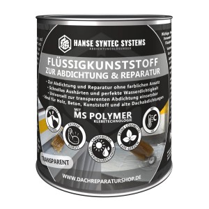 Dose HSS Flüssigkunststoff Transparent 250g für Bauabdichtungen.