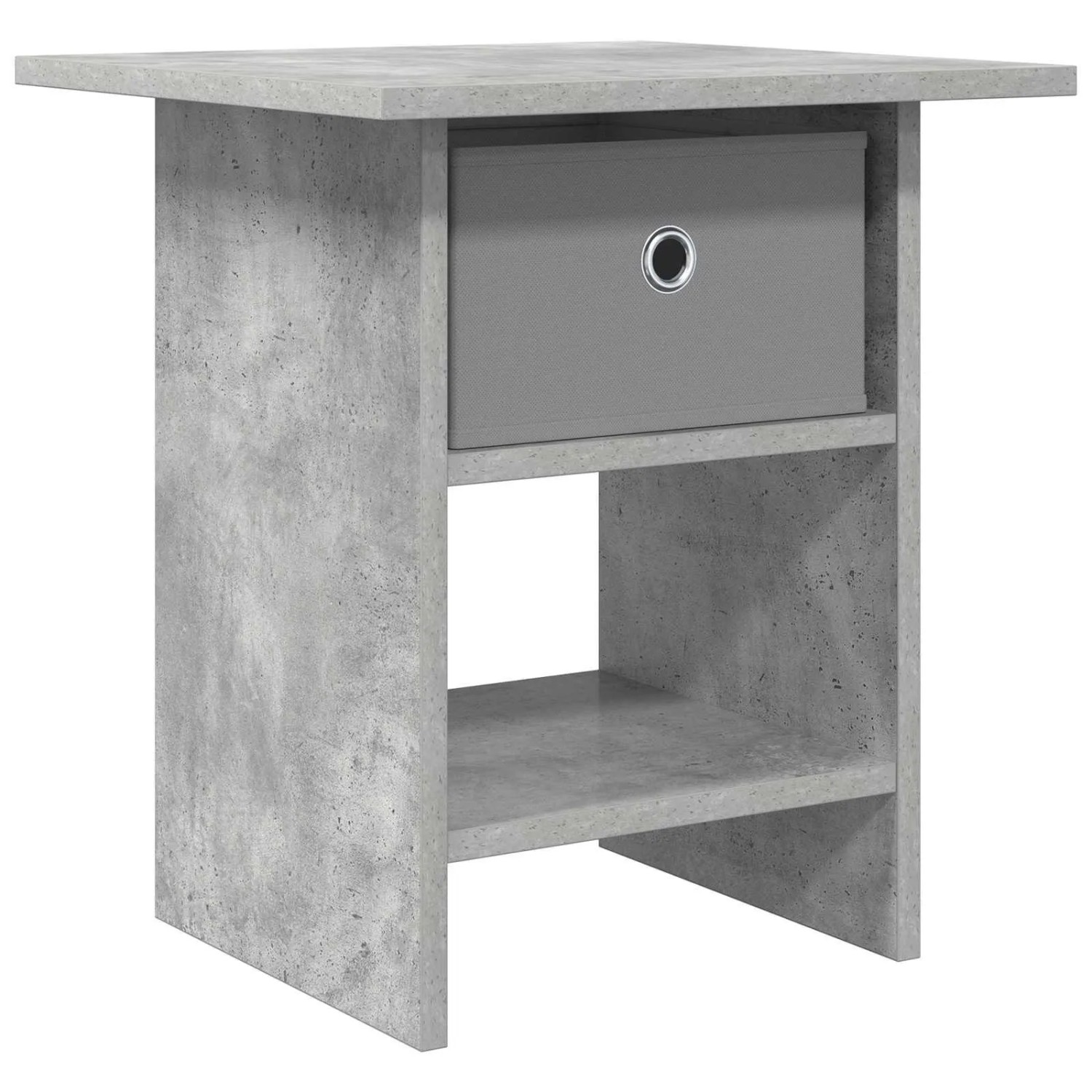 vidaXL Nachttisch Beton Grau 41 x 40 x 45 cm Holzwerkstoff 8000442