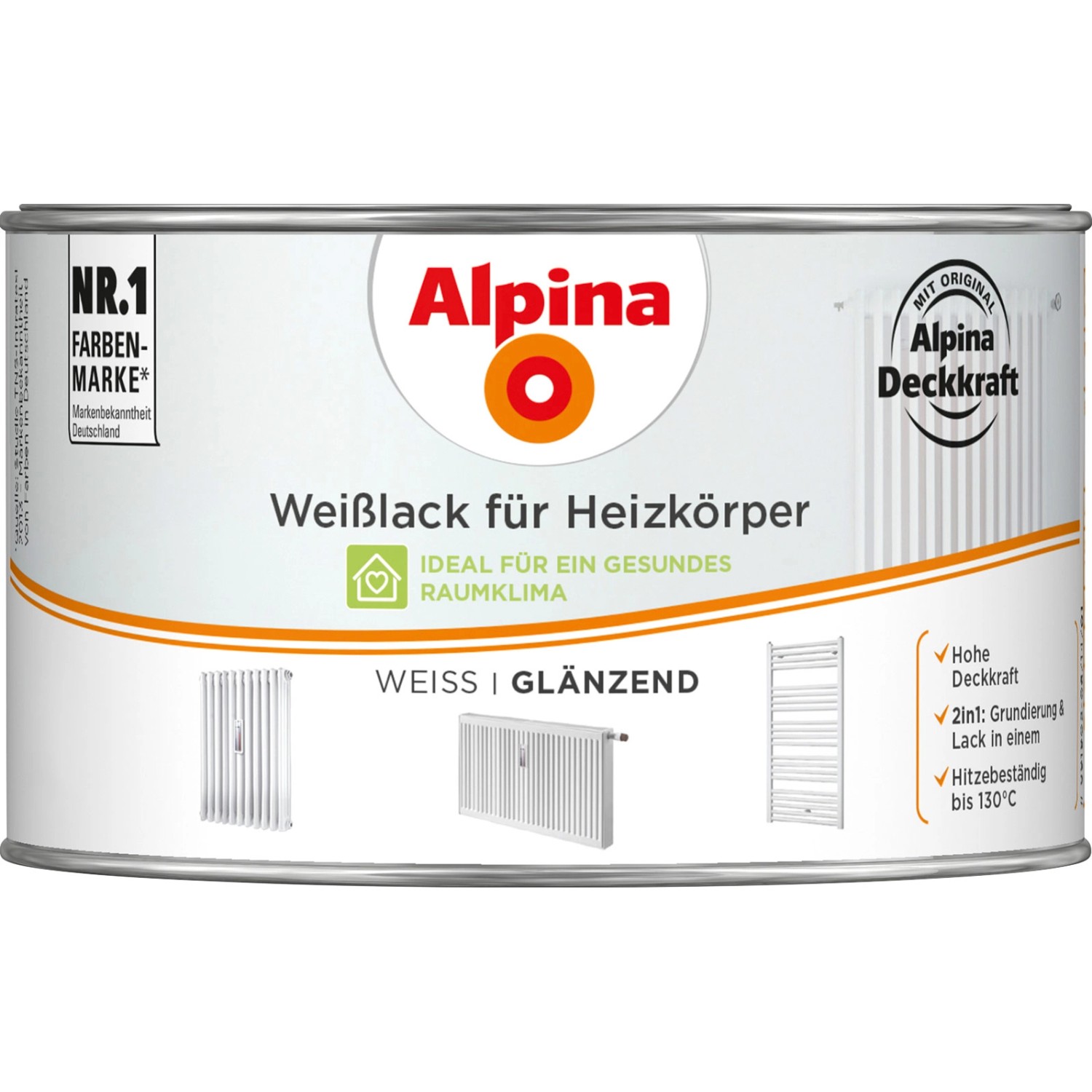 Alpina Weißlack für Heizkörper glänzend 300 ml