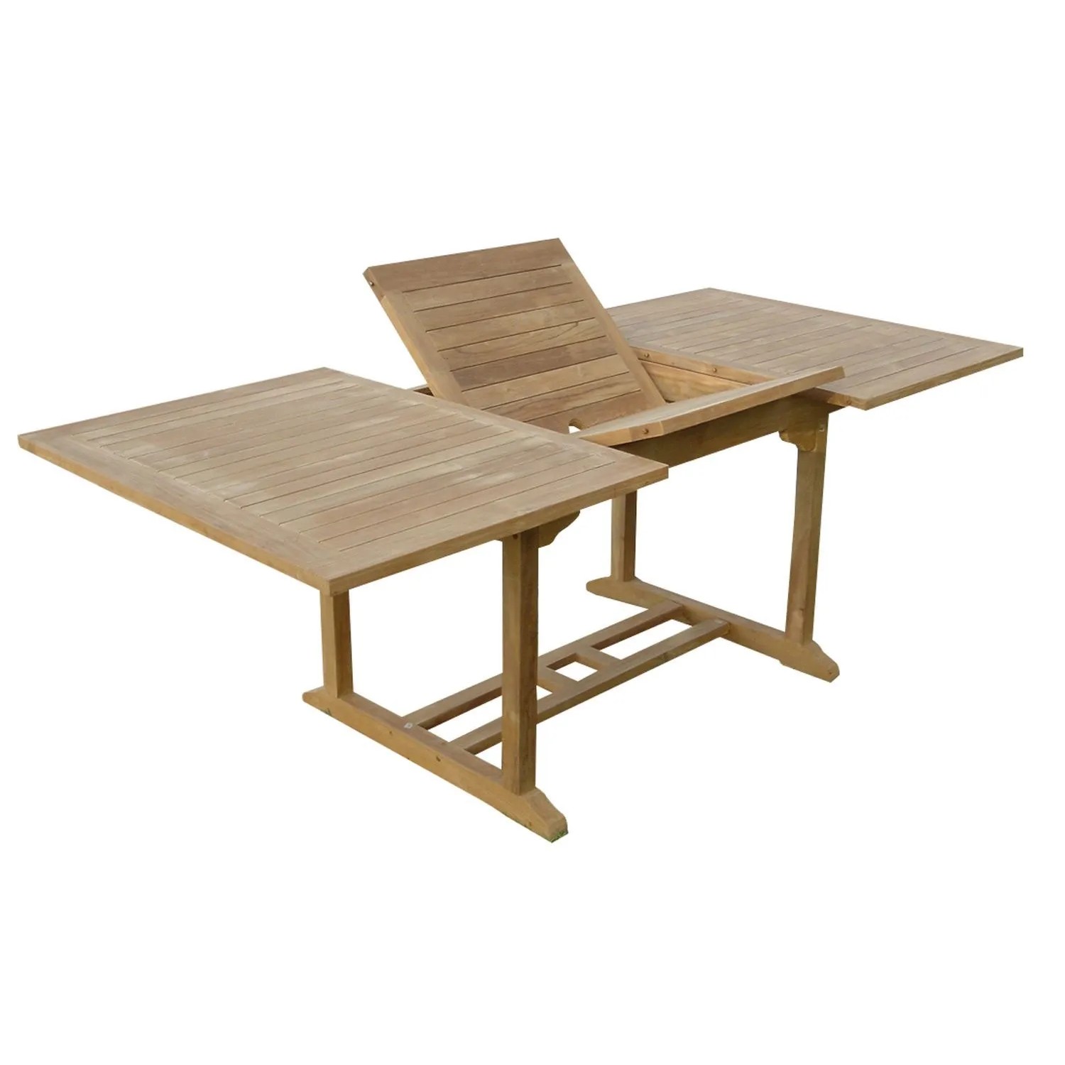 Lex Teak Tisch Gartentisch Garten Ausziehbar Esstisch Holztisch Rechteckig 170/120cm