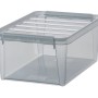 Graue SmartStore Colour 15 Aufbewahrungsbox mit Deckel, ideal zur Lagerung und Organisation.
