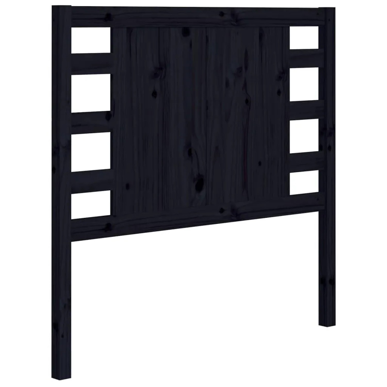 vidaXL Kopfteil Schwarz 106x4x100 cm Massivholz Kiefer 818759