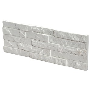 Stegu Verblender Sydney Weiß, Gips-Wandverkleidung in Steinoptik für Innenräume.