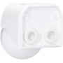 Weißer LED Aufputz-Bewegungsmelder 180° IP54 für Innen- und Außenbereich.