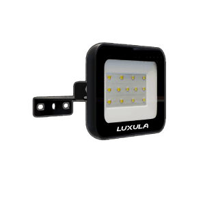 LUXULA LED Strahler 10W 950lm Außenstrahler IP65 IK06 Fluter mit Schnellverbinder 4000K Neutralweiß Robuster Flutlichtstrahler Schwarz