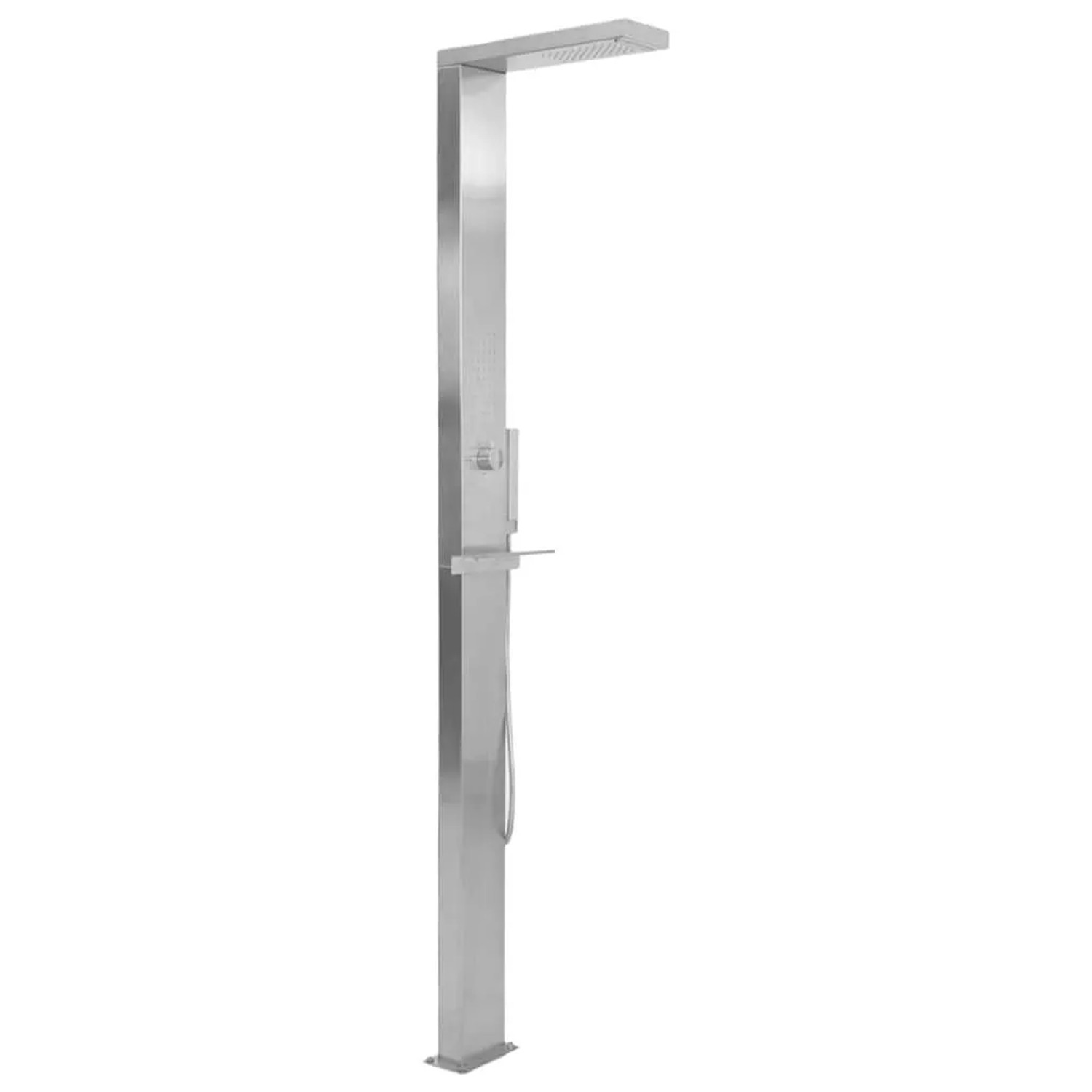 vidaXL Gartendusche Edelstahl Quadratisch 48200_3