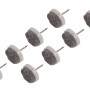 8 Filzgleiter mit Stift, Ø 20 mm, für Möbel und Oberflächenschutz.