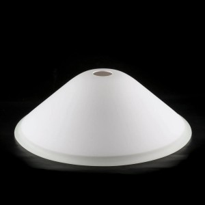 Opalweißer Orion Lightstyle Glas Lampenschirm E27, Ø 380 mm für Lampen & Leuchten.