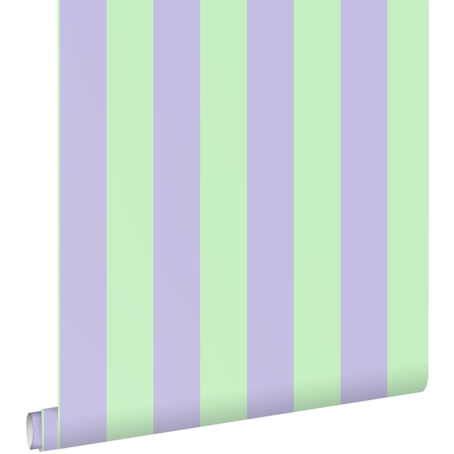 ESTAhome Tapete Streifen Lila und Grün 50 x 900 cm günstig online kaufen