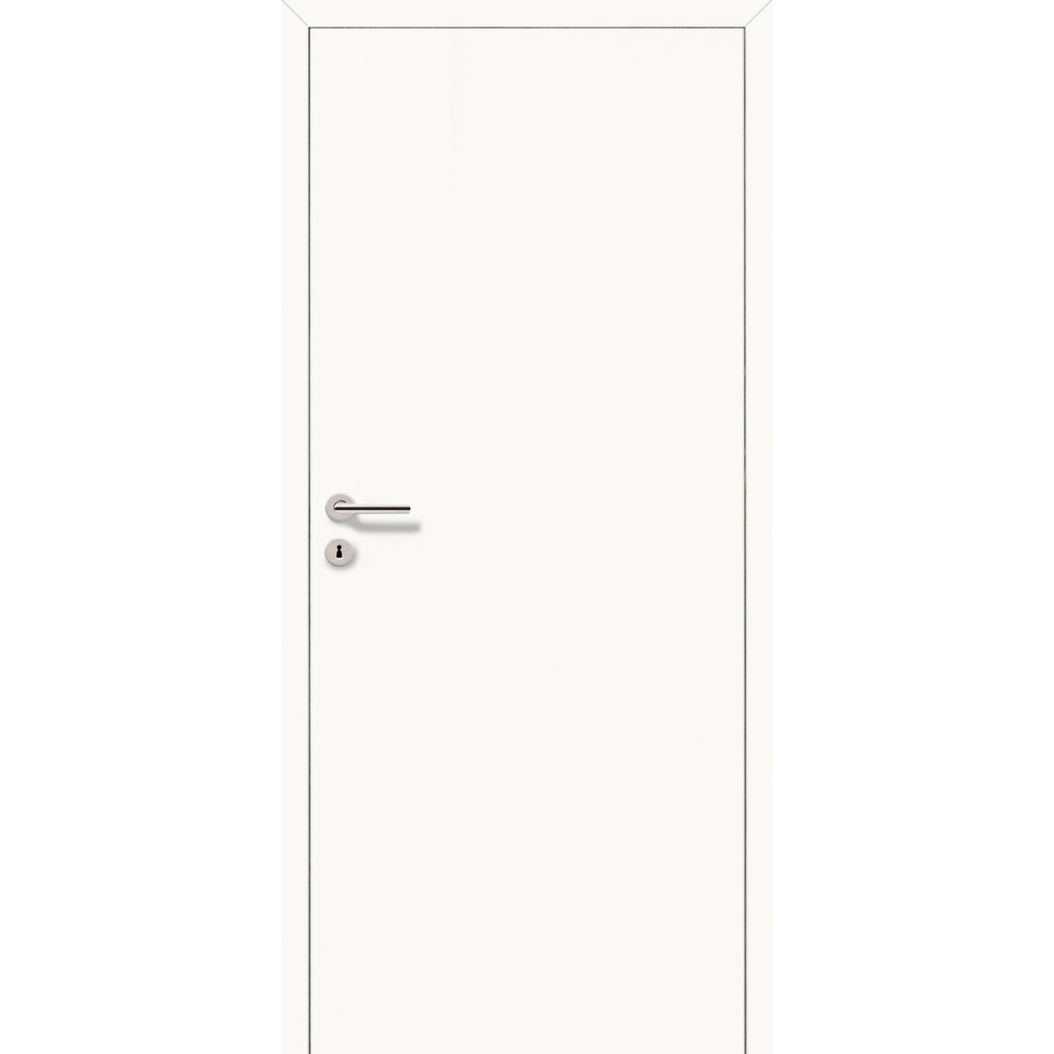Zimmertür CPL Arctic Weiß Stumpf (GL222) 95,8 cm x 197,2 cm Anschlag R