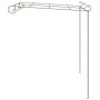 DELUKE Pergola Aus Eisen RITTO 3x3x2,5m Antik-Braun Rankhilfe Pergola Aus Metall Bausatz Freistehend Sonnenschutz Gartendeko Gartenpergola_3