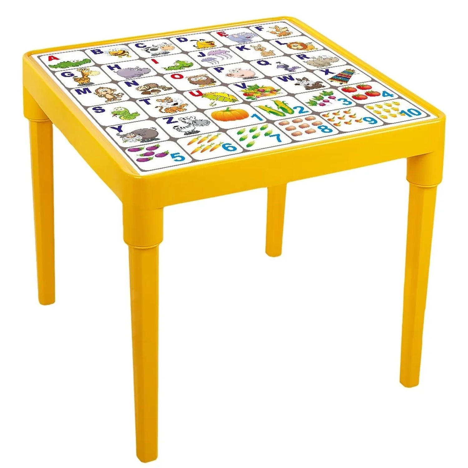 KMND Kindertisch English Alphabet Dunkelgelb 20859