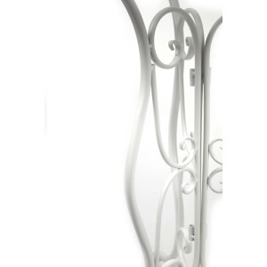 Kobolo Tisch Metalltisch 60Dmx70H cm Gartentisch Beistelltisch Metall Rund Cream