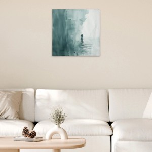 Tadessi Leinwandbild - M1-No.51871 - Strandmotiv Abstrakt - 60 x 60 cm - Quadratisch