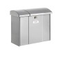 Burg Wächter Briefkasten Olymp 916 Silber, wetterfest verzinkt und beschichtet.