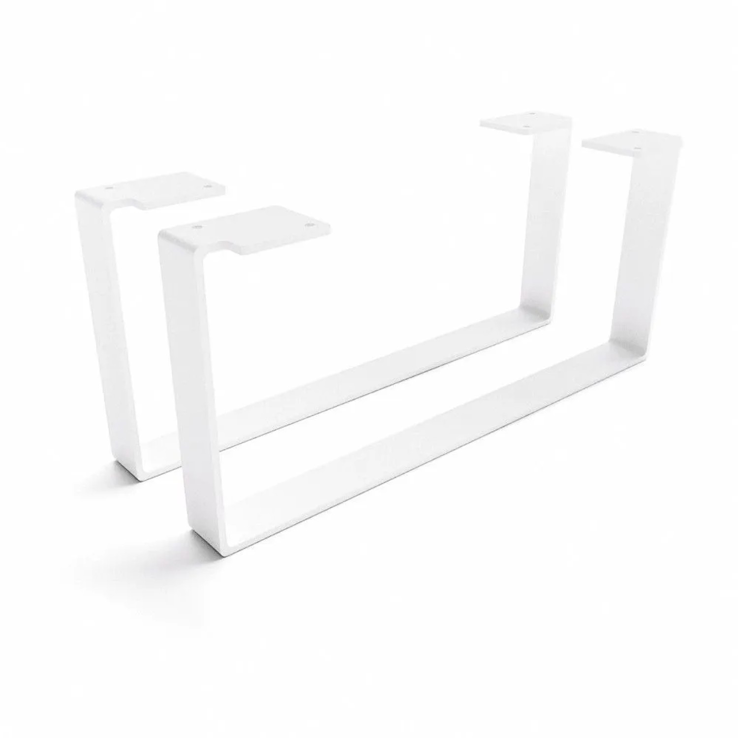 HEVVA Möbelfüße LUXEMBURG 20 cm Hoch 45 cm Tief 2er Set Weiß