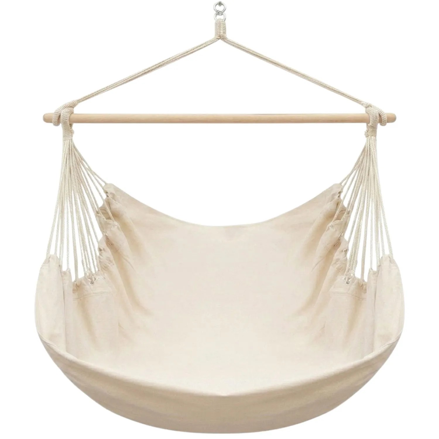 AMANKA Hängesessel bis zu 150 kg Belastbar 185 x 130 cm Beige
