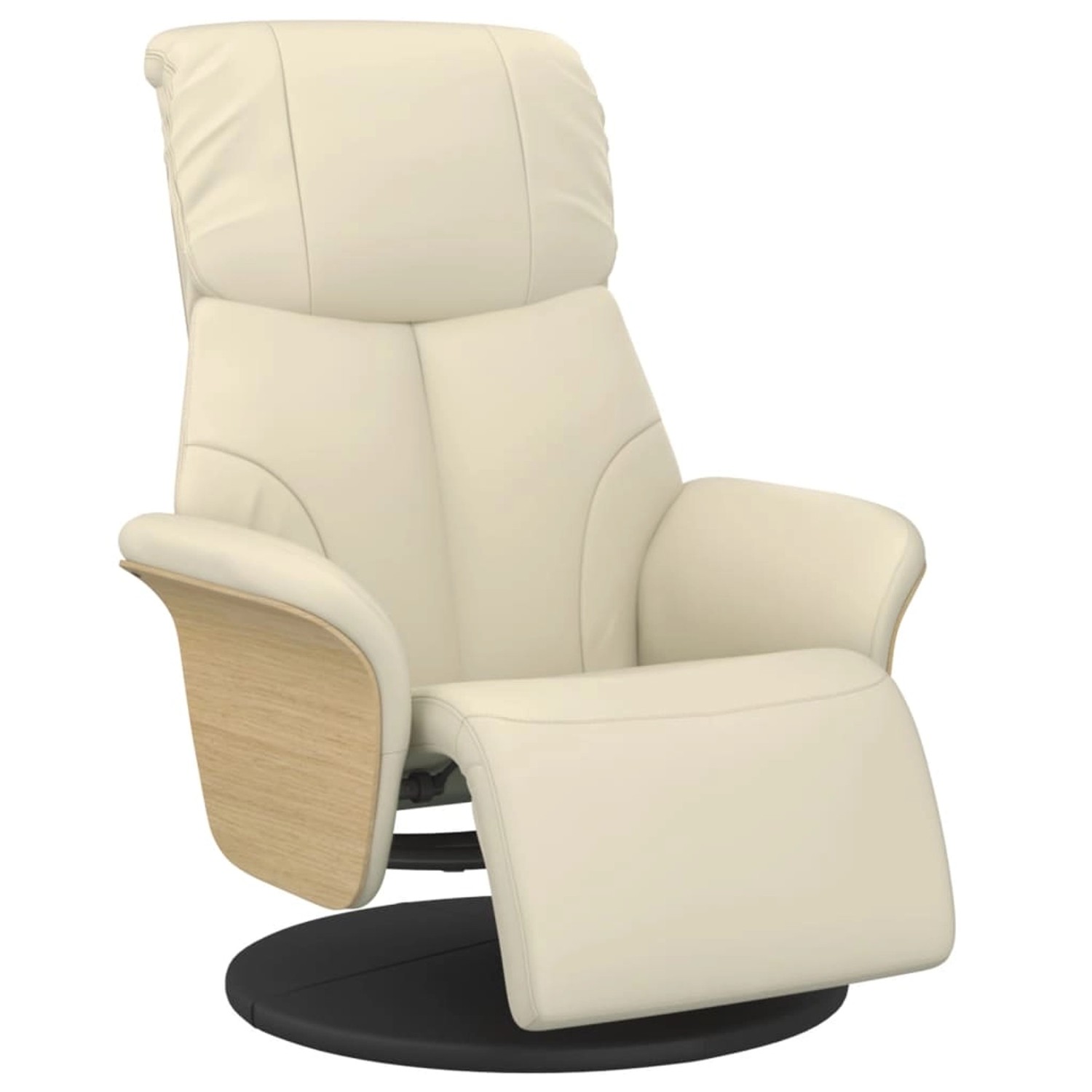 vidaXL Relaxsessel mit Fußteil Creme Kunstleder 356625 günstig online kaufen