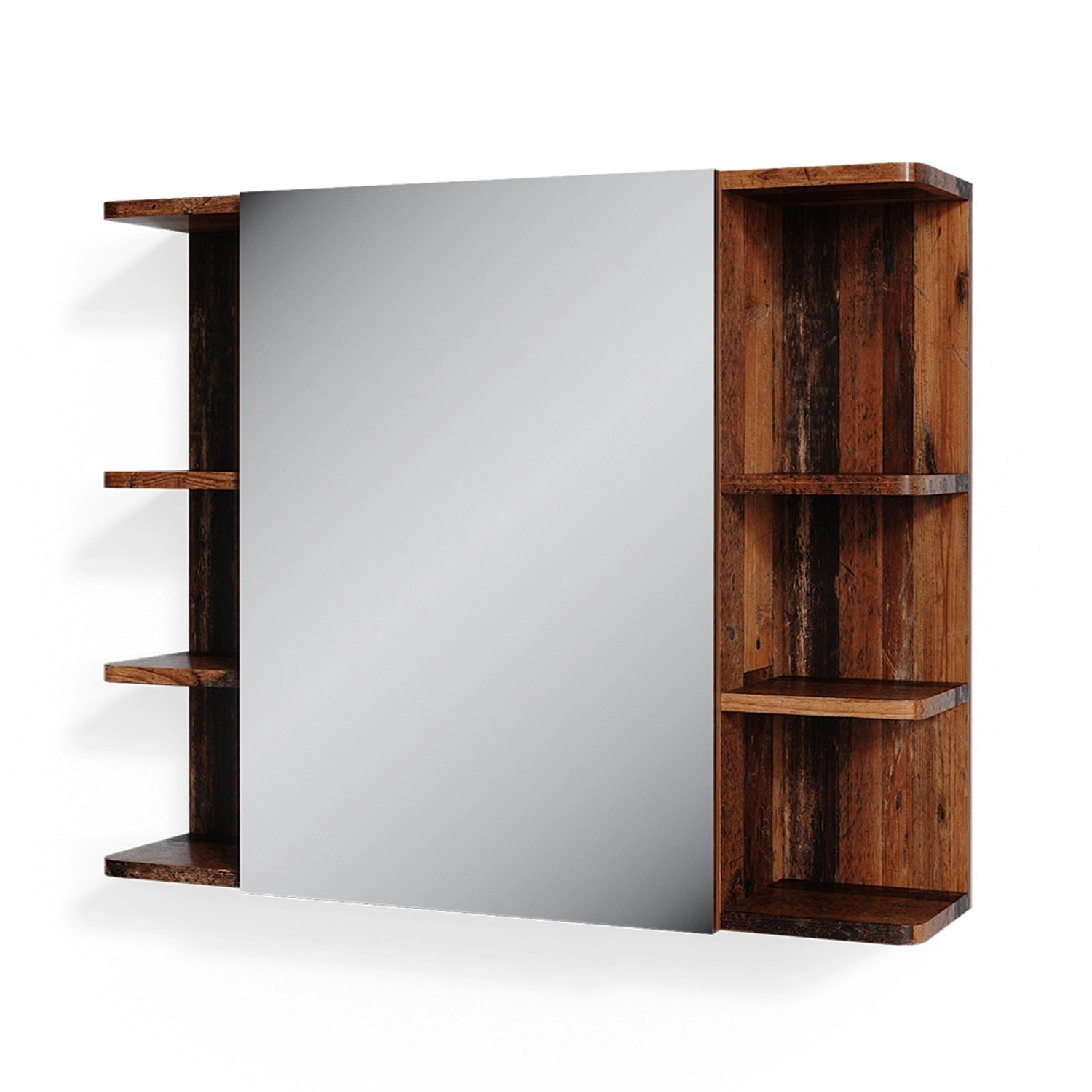 Vicco Badspiegelschrank Fynn Antikholz 80 x 64 cm