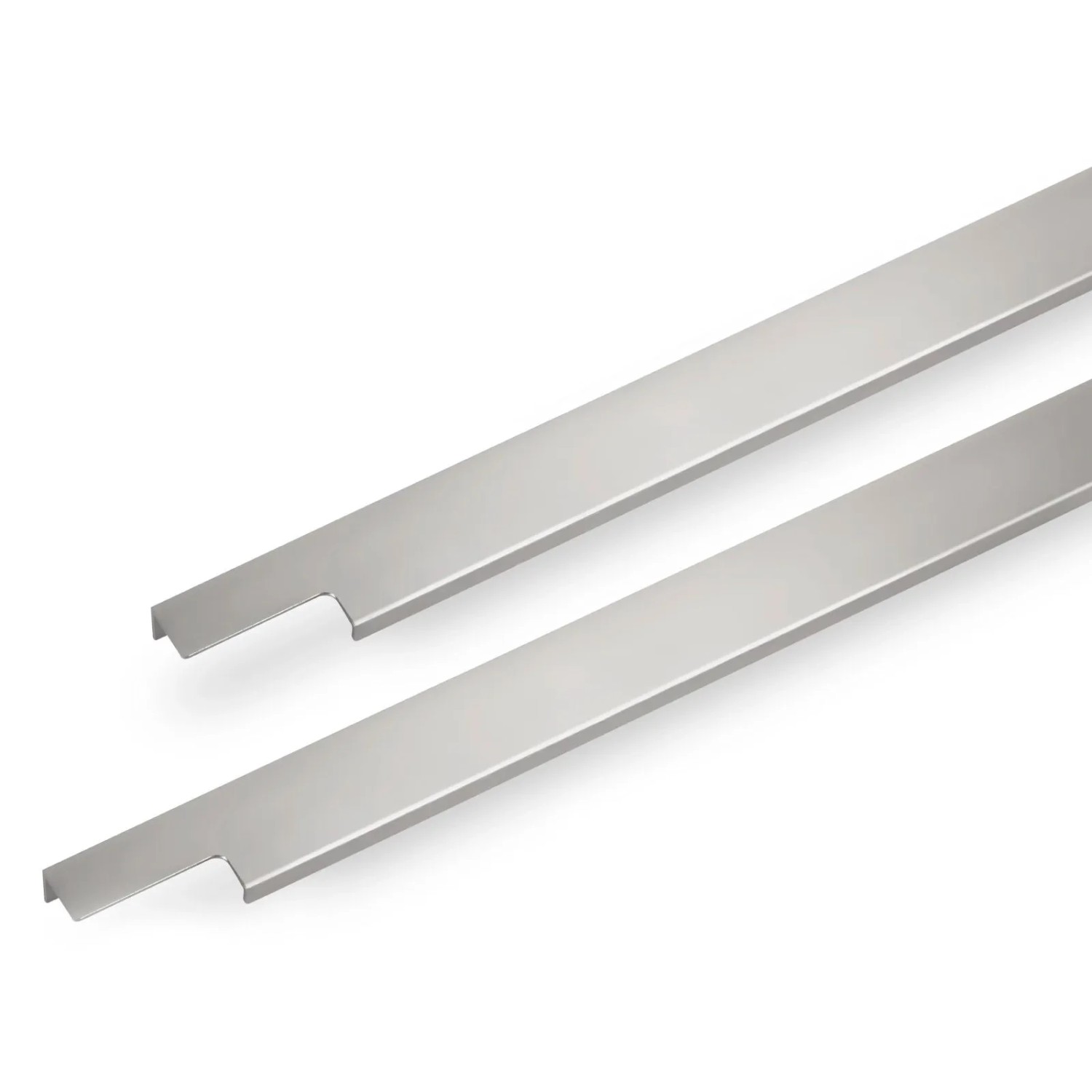 SOTECH 2er Set Griffleiste BLANKETT Slim 395 x 36 x 18 mm Aluminium Chrom Matt
