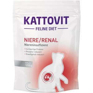 Kattovit Spezialfutter Niere/Renal, 1,25kg, Trockenfutter für Katzen mit Niereninsuffizienz.