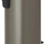 Brabantia Treteimer NewIcon 20 l in Platinum: runder Mülleimer mit Pedal und geruchsdichtem Deckel.