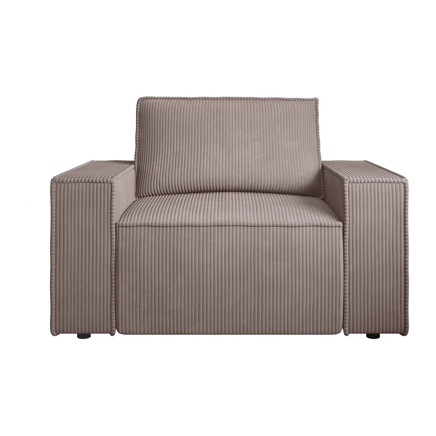 Vente-unique Sessel Mit Gerader Rückenlehne Amelia Malve 120 cm
