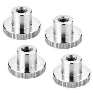SOTECH 4er Set Rändelmutter M8 Edelstahl V2A SS304 Hohe Form DIN 466 Griffmutter