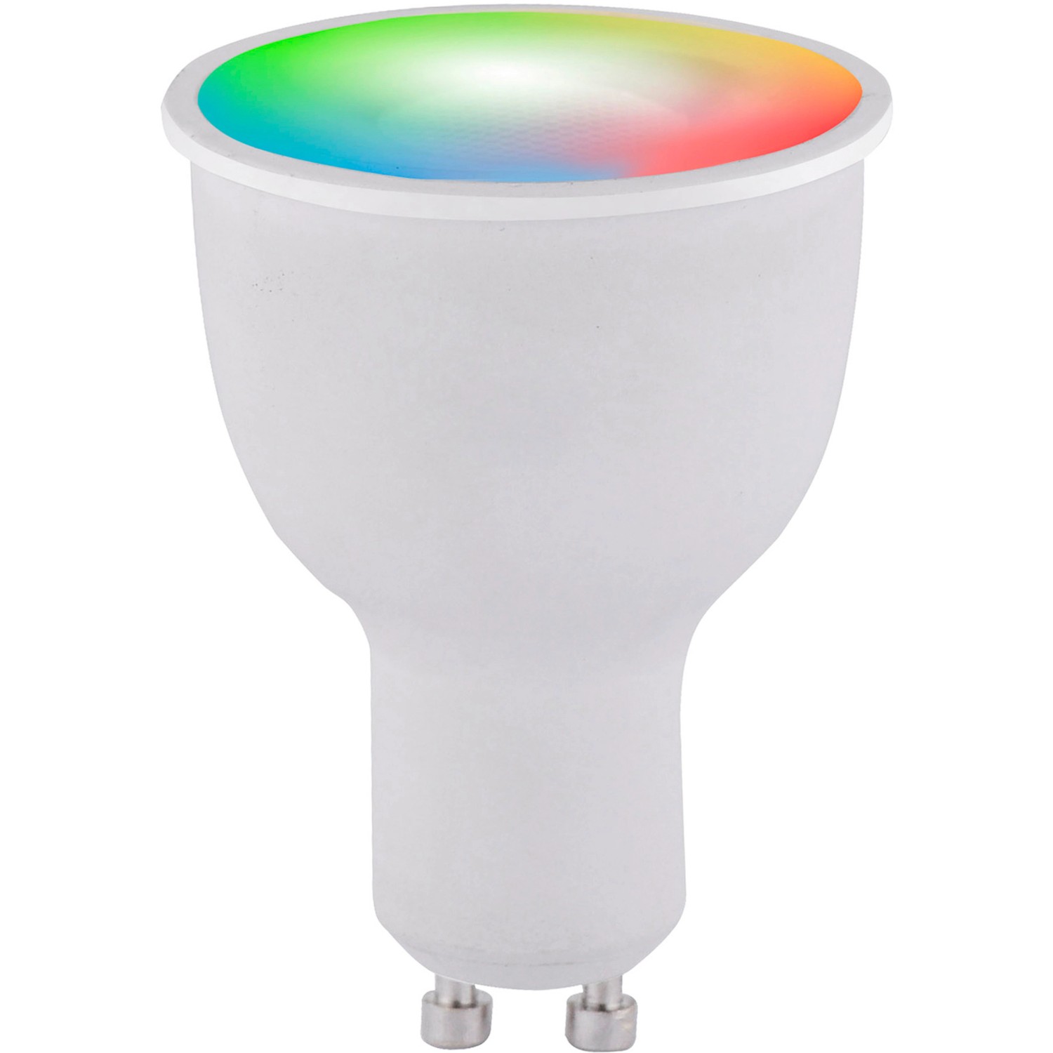 Just Light LED-Lampe Lolasmart-Bulb GU10, App-steuerbar mit Fernbedienung, RGB-Farben.