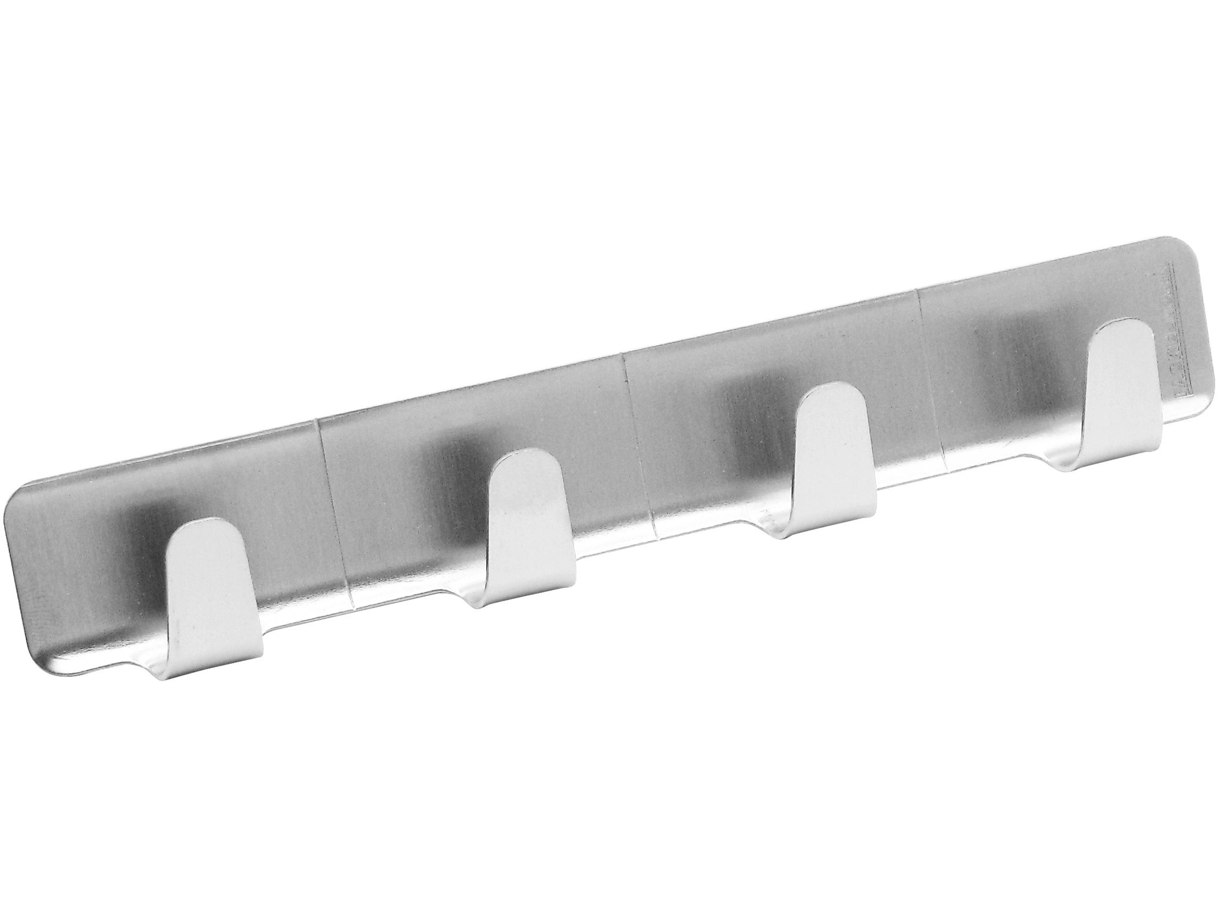 FACKELMANN Klebehaken 6-fach – Edelstahl, Selbstklebend, 24 Cm