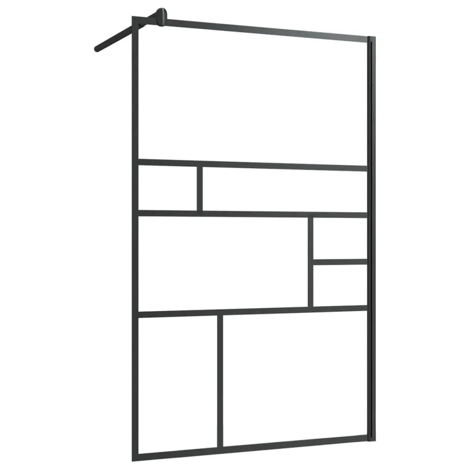 vidaXL Duschwand für Begehbare Dusche mit Klarem ESG Glas 100x195 cm 150754
