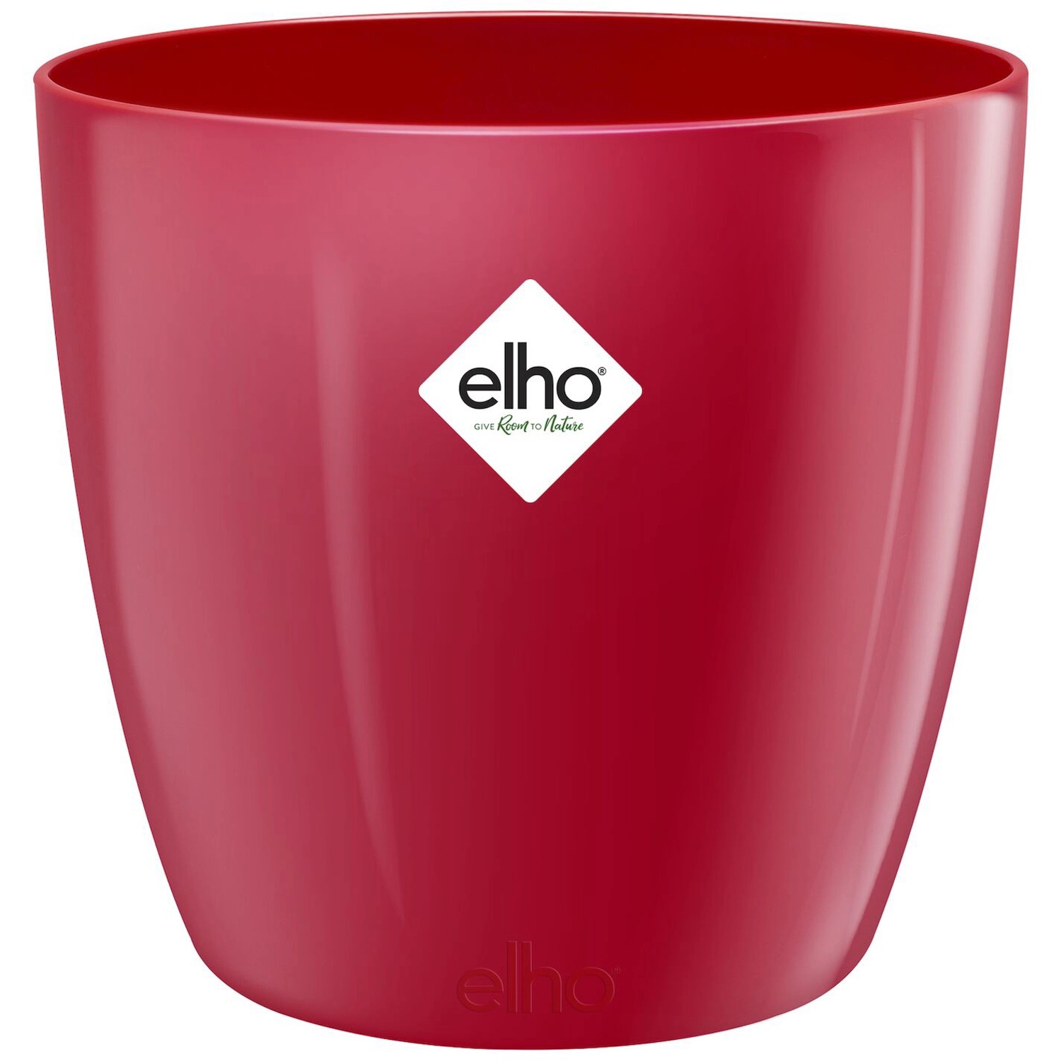 Elho Blumentopf Brussels Diamond Rund 22 cm Lovely Rot günstig online kaufen