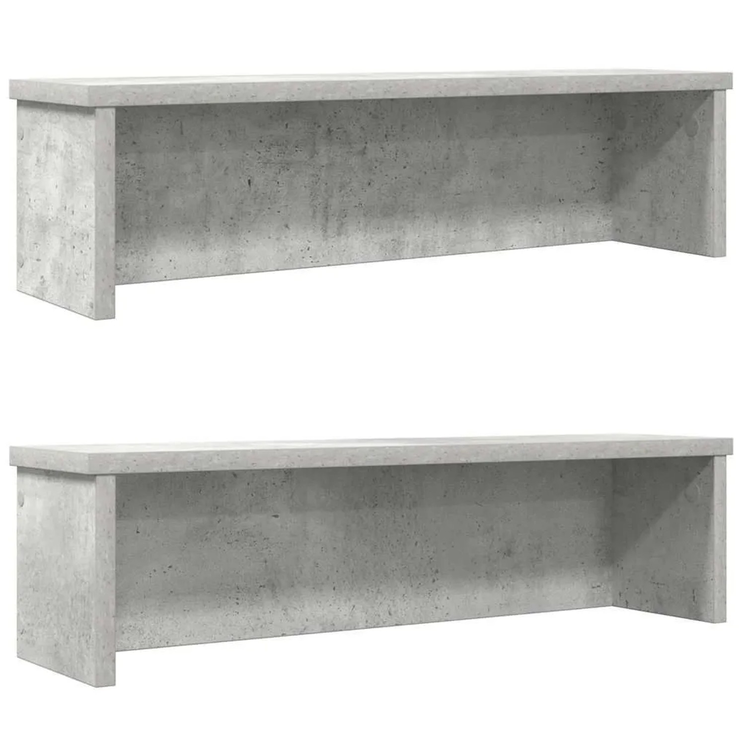 vidaXL Küchenregale Stapelbar 2 Stk Betongrau 50x15x16 cm 860488