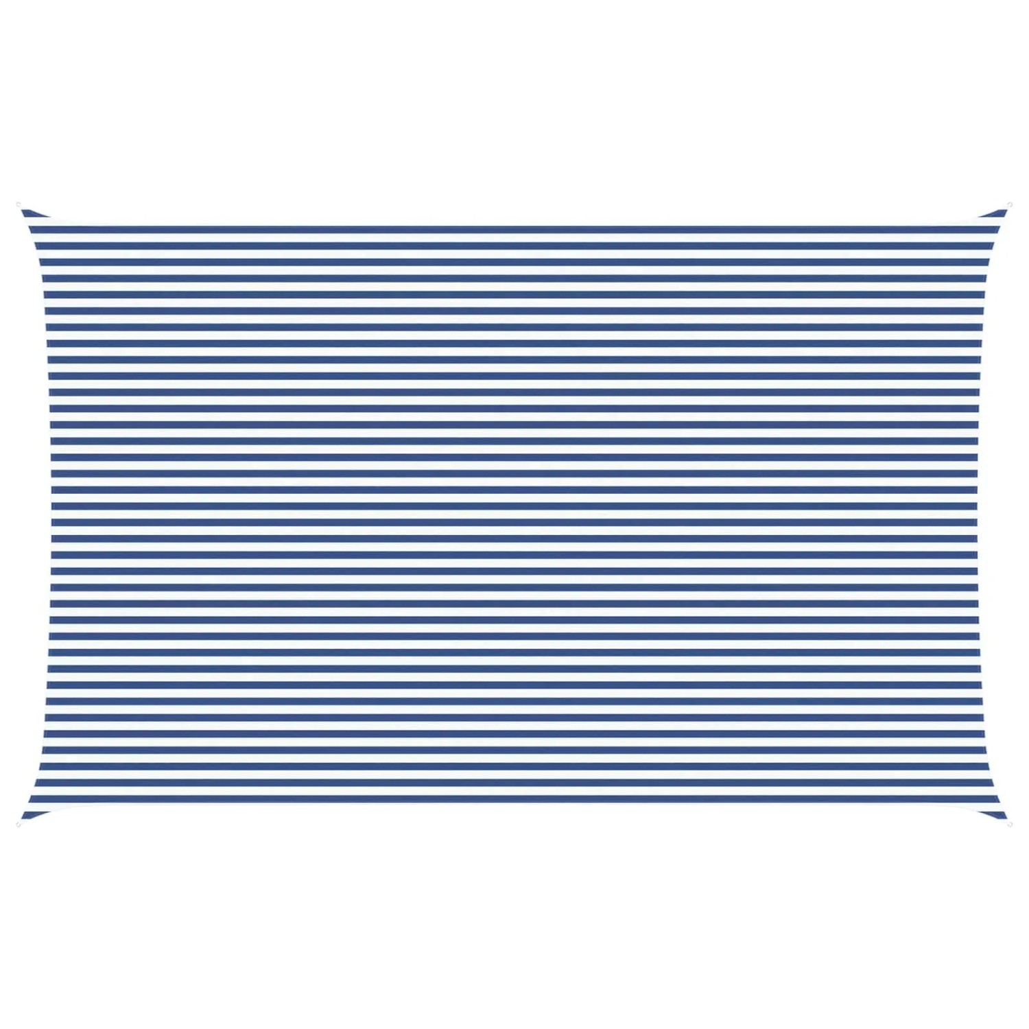 vidaXL Sonnensegel Blau und Weiß 8 x 5 m 100 % Polyester Oxford 42031108