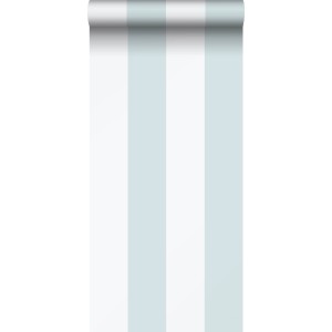 Sanders & Sanders Tapete Streifen Hellblau und Weiß 53 cm x 10.05 m