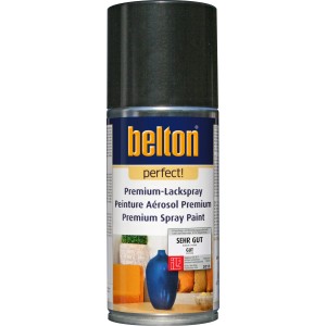 Belton Perfect Premium-Lackspray, Schwarz seidenmatt, 150ml Dose.