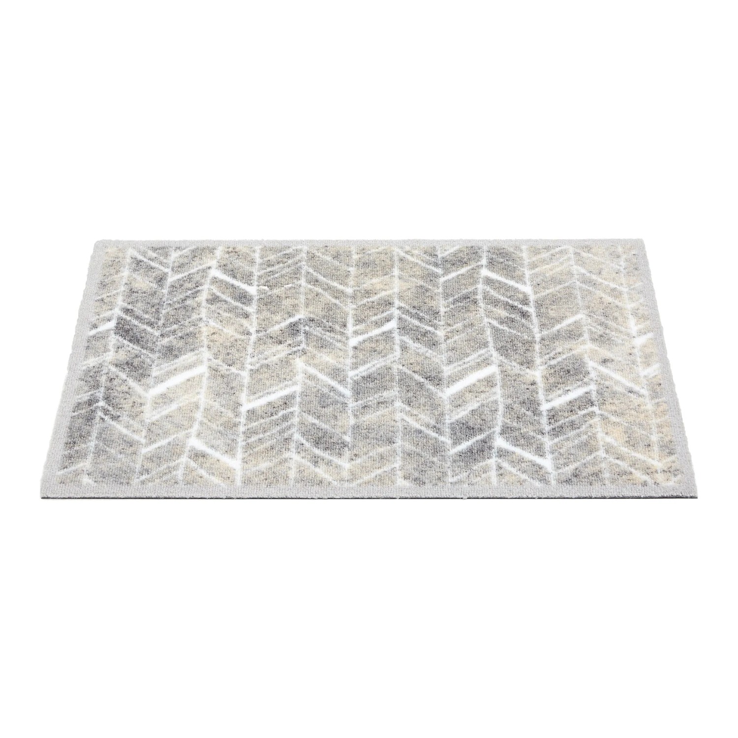 Graue Astra Türmatte Miabella (50x70 cm) mit Pfeilmuster für den Innenbereich.