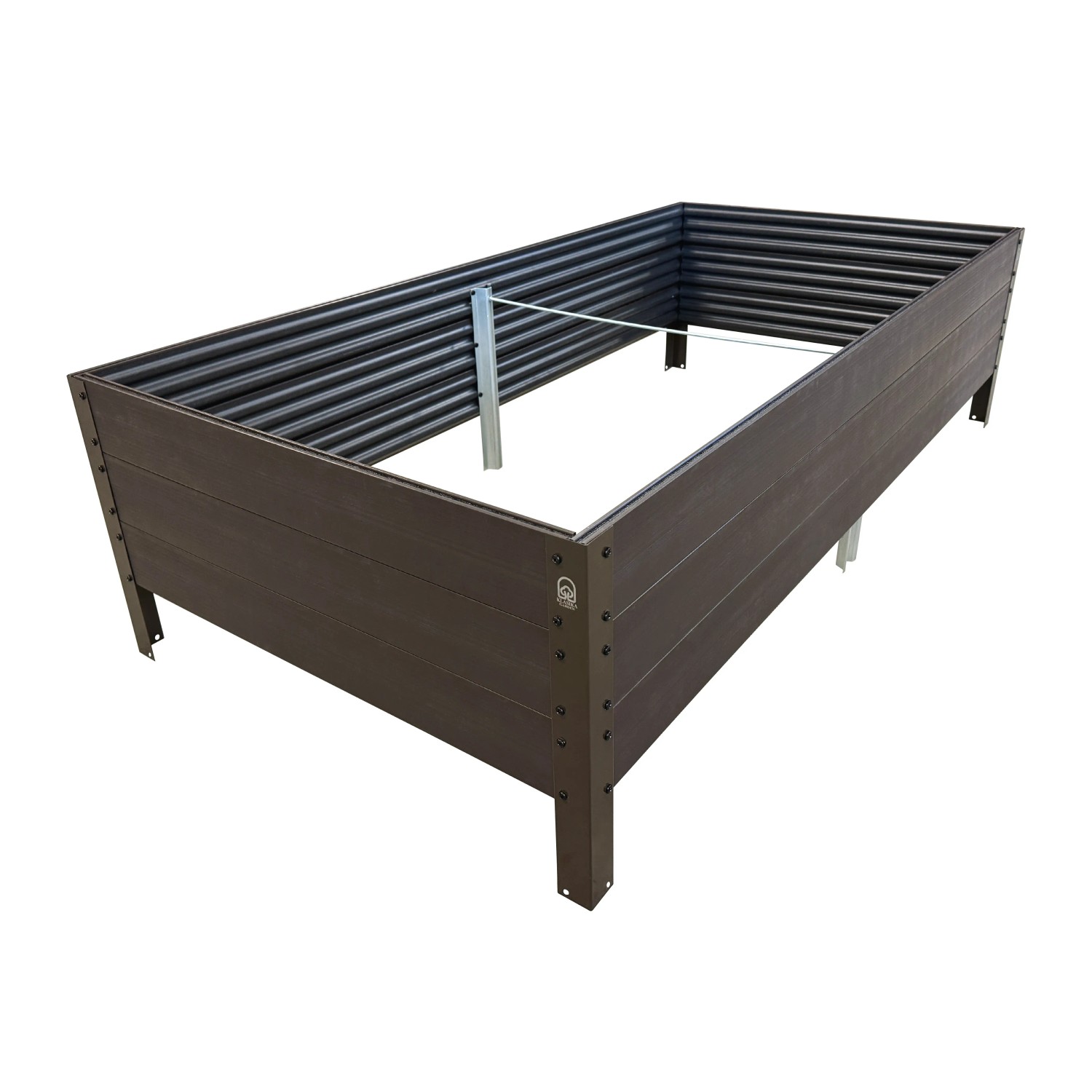 KLASIKA Woodlook GPPS Hochbeet Braun 150x75x30