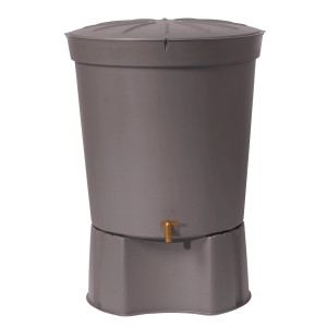 Garantia Zisterne Lanzarote 300 l in Graphit mit Deckel und Auslaufhahn.