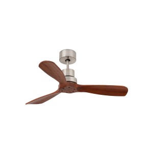 Energiespar Deckenventilator Mini Lantau Nickel-Walnuss, 107 cm Durchmesser.