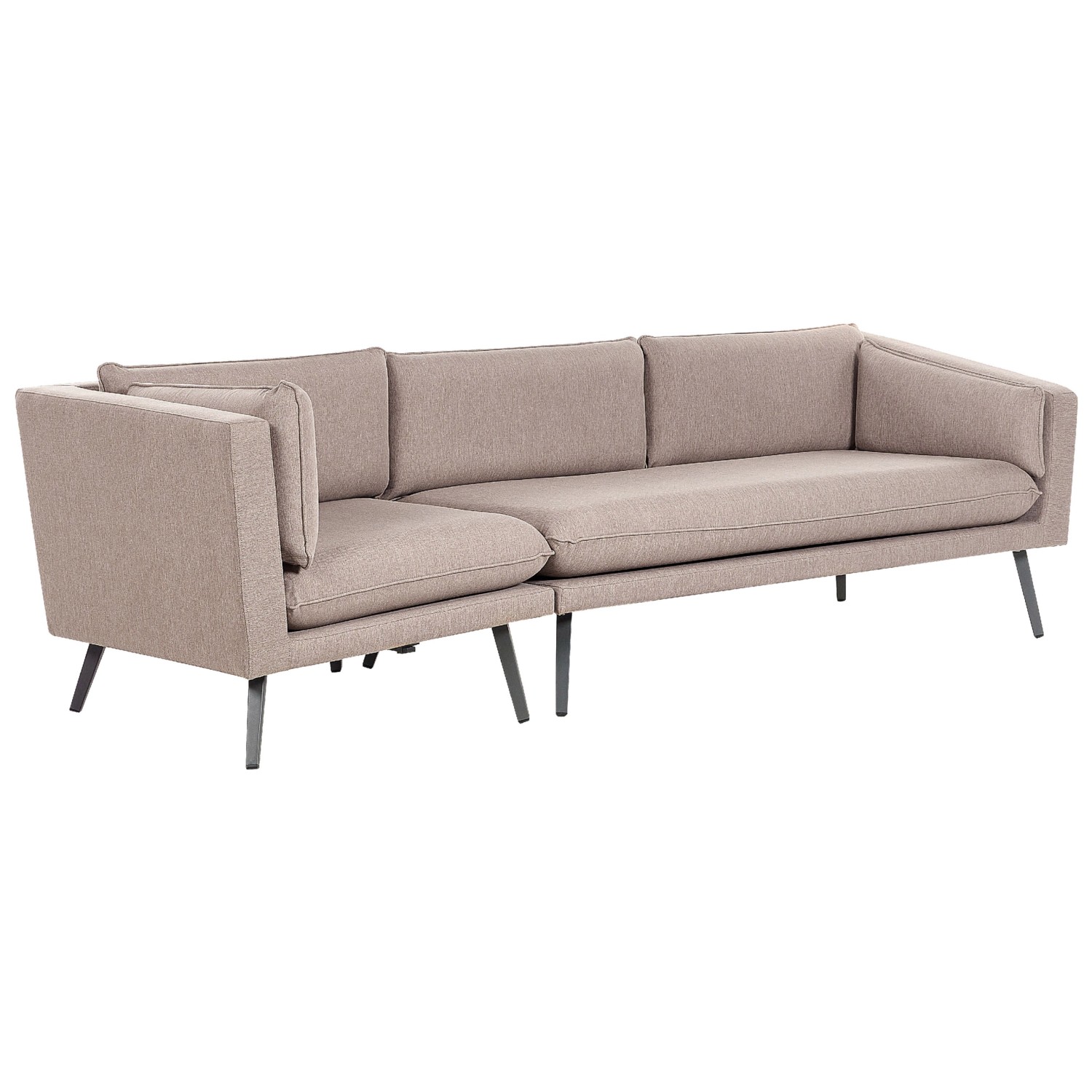 Beliani Gartensofa LORETELLO Beige Grau 76x243x70 günstig online kaufen