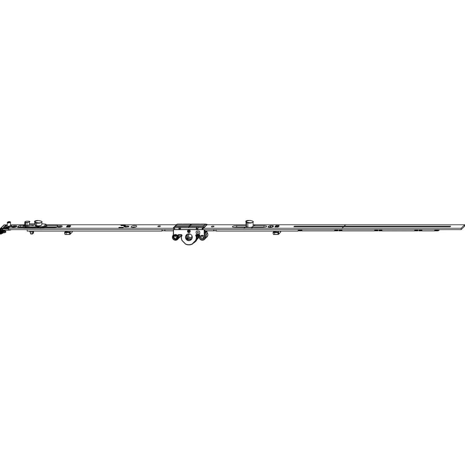Macomm D-Getriebe Fix Kippschwinge Dm 15mm 1Vz Flügelfalzhöhe 661-840mm
