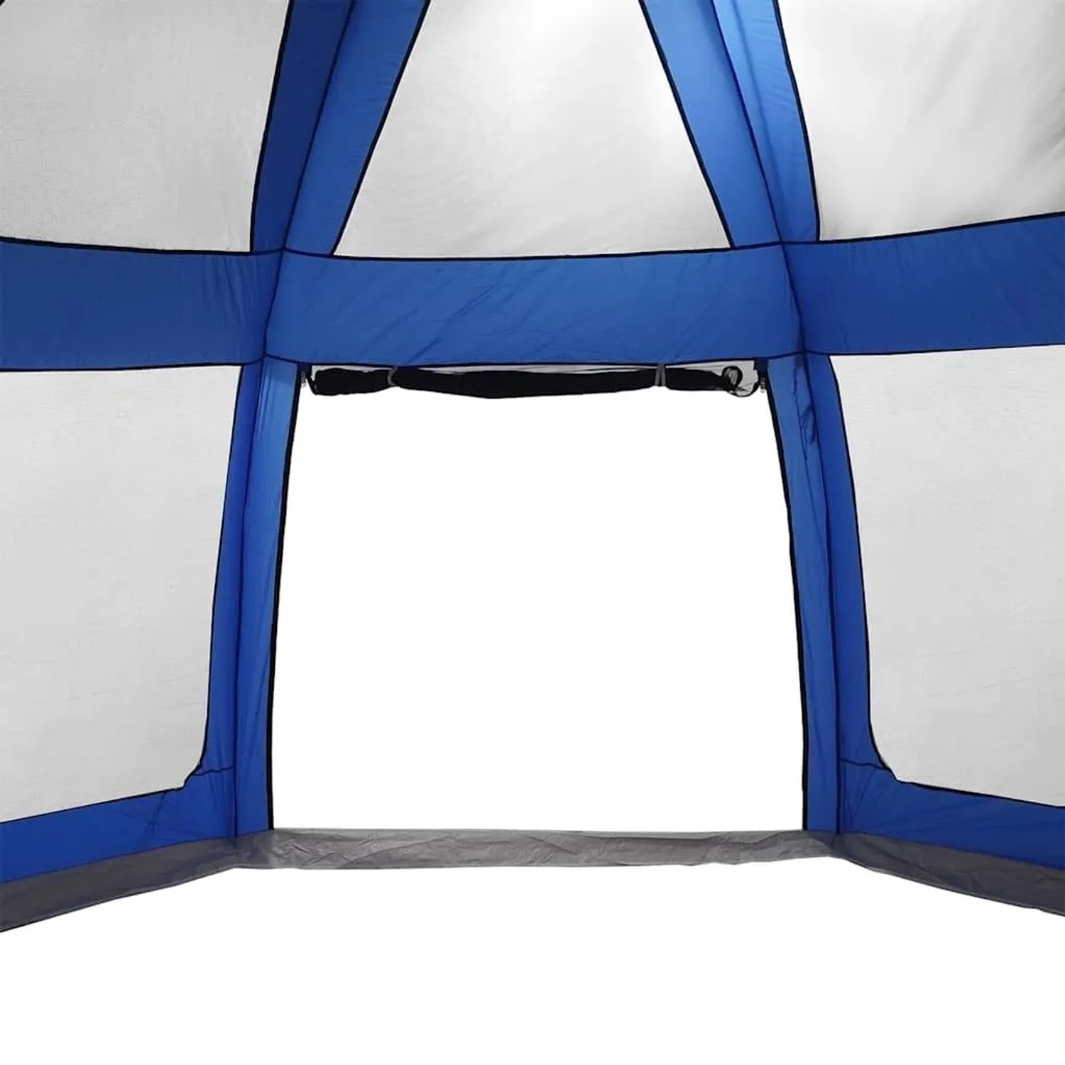 vidaXL Poolzelt mit Abnehmbarem Überzelt Netzwänden Azurblau 510x510cm 4100634_8