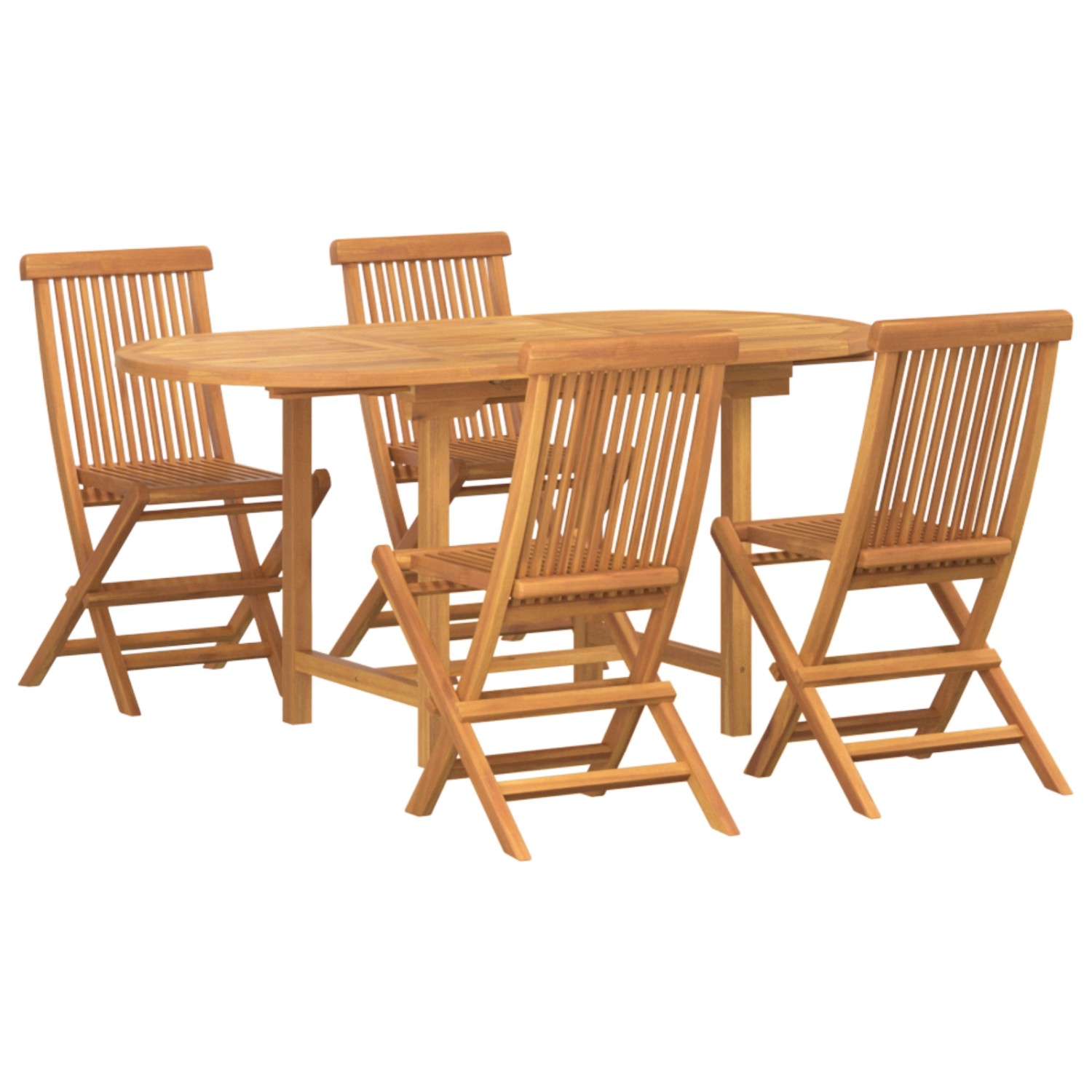 vidaXL 5-Teiliges Garten Essset aus Massivem Teakholz 3157128 günstig online kaufen