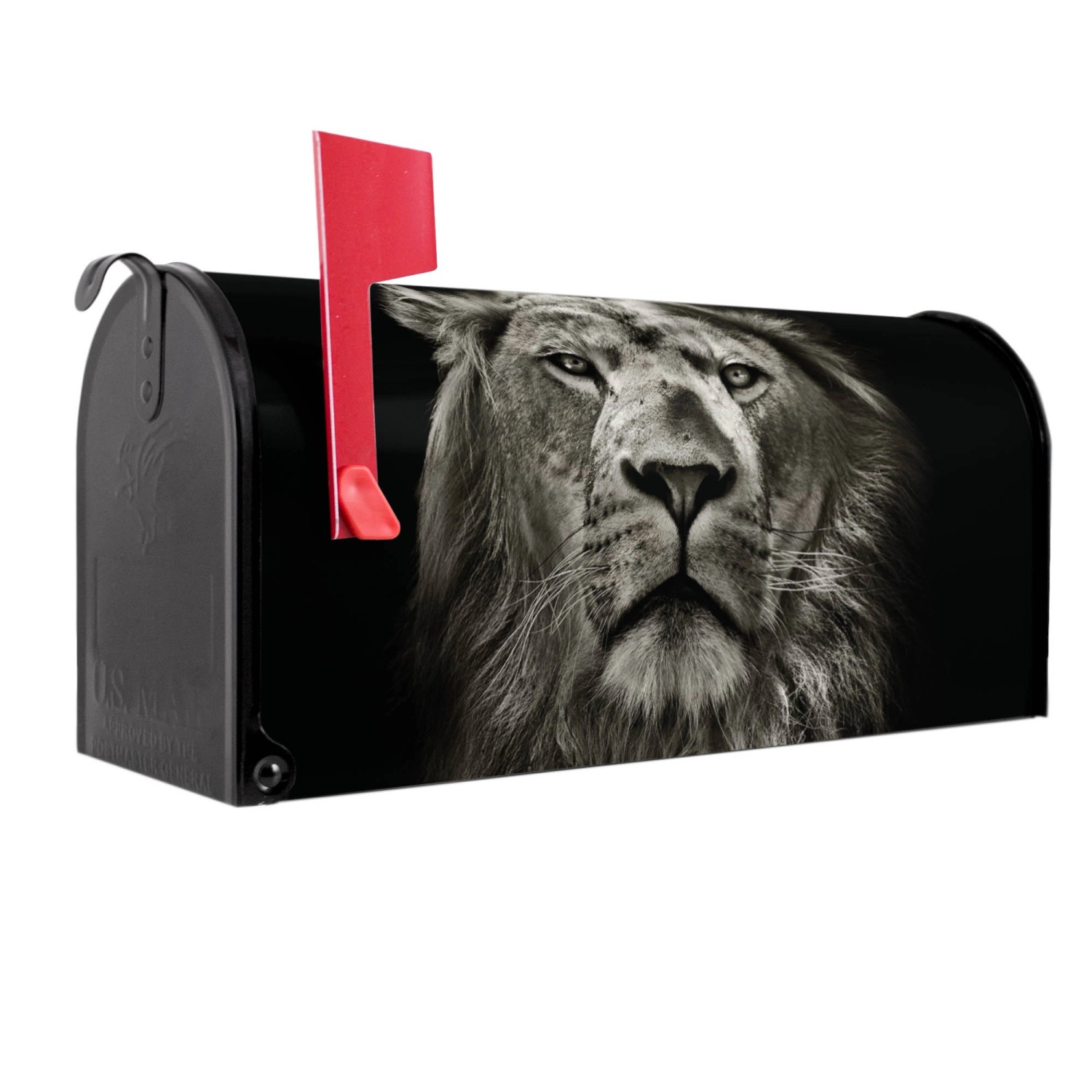 Banjado Amerikanischer Briefkasten Schwarz 48x22x16cm US Mailbox Letterbox günstig online kaufen