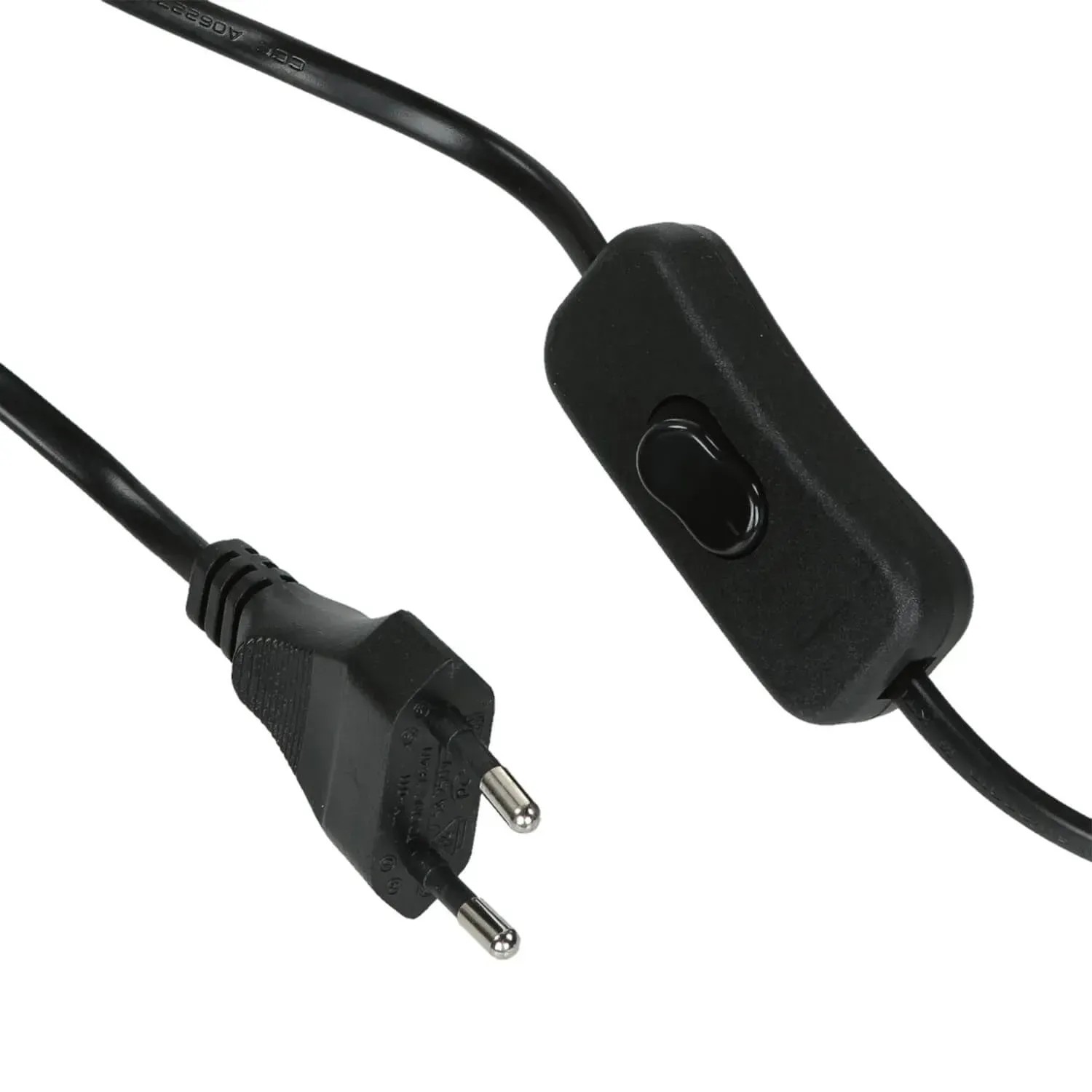 Detailaufnahme: Stecker und Schalter der EASYLIGHT Lavalampe.