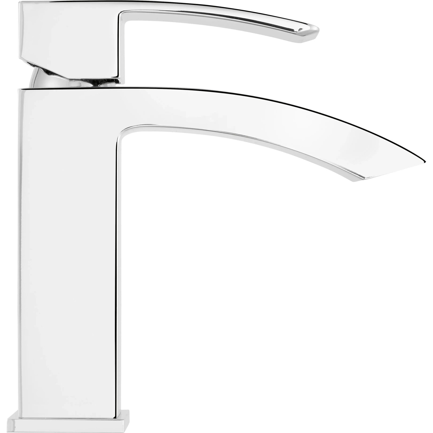 baliv Waschtischarmatur WT-360 Chrom, Einhebelmischer mit gebogenem Auslauf.
