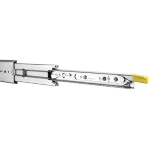 Accuride Schwerlastauszug Dz9308-E4, verzinkt, 508 mm, rechts, mit gelbem Hebel für Vollauszug bis 272 kg.