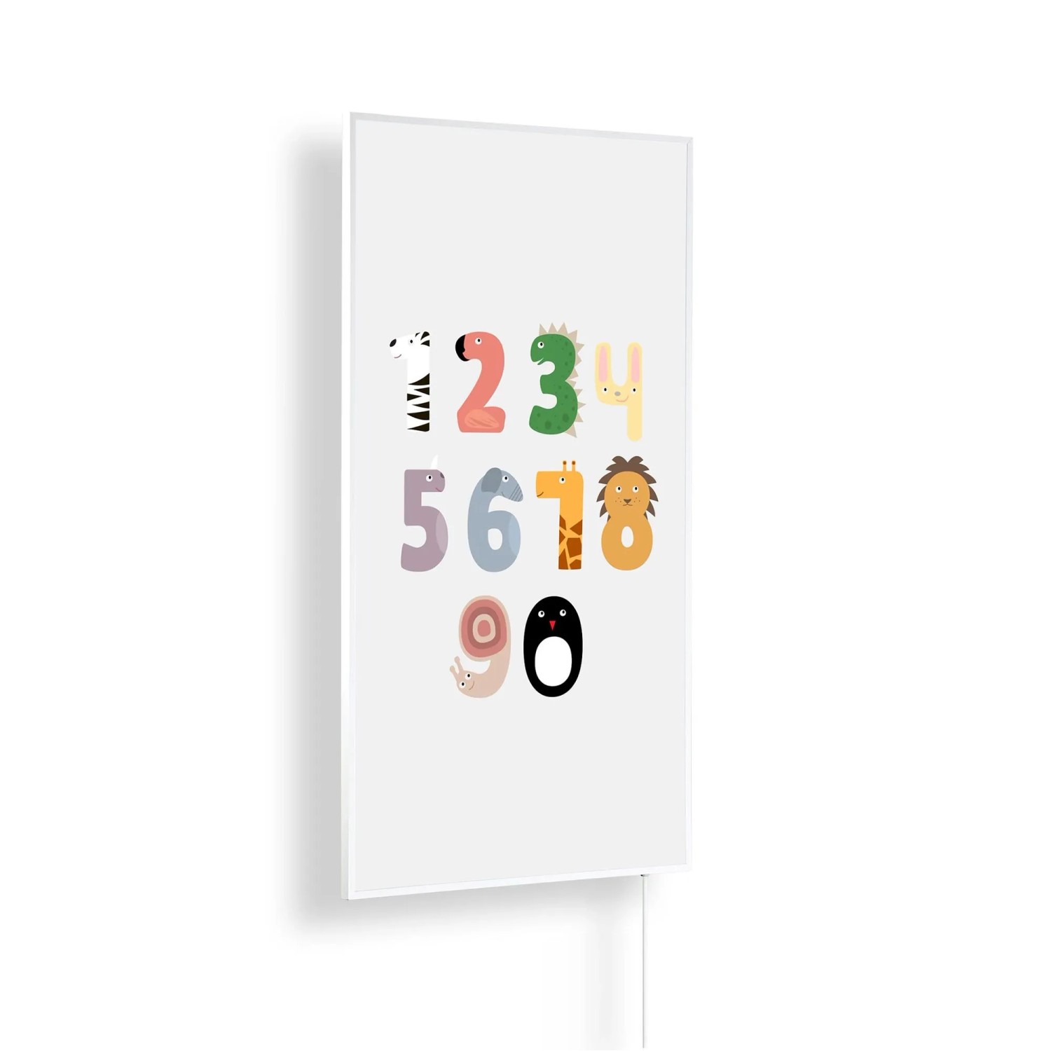 Könighaus Infrarotheizung Zahlen Kinderzimmer Edition 1.200 W